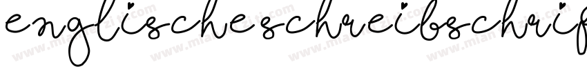 Englische Schreibschrift BQ字体转换
